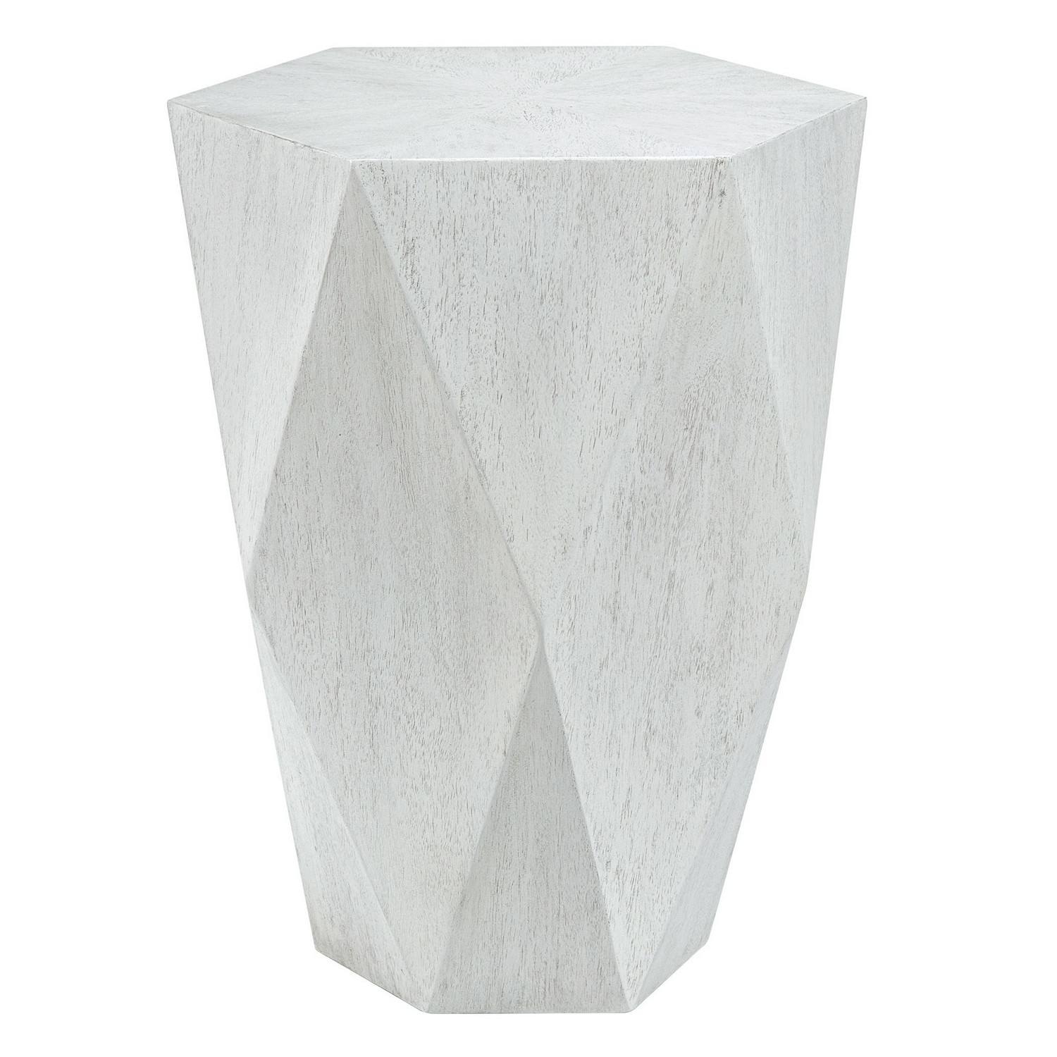 Uttermost Volker Side Table - White