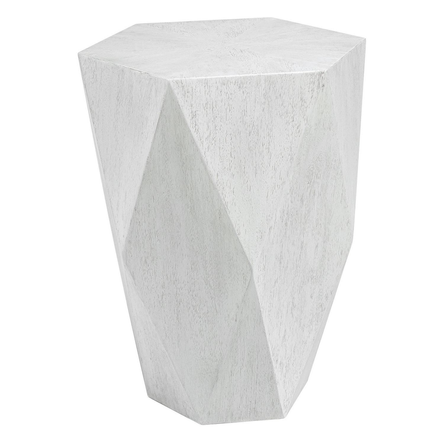 Uttermost Volker Side Table - White