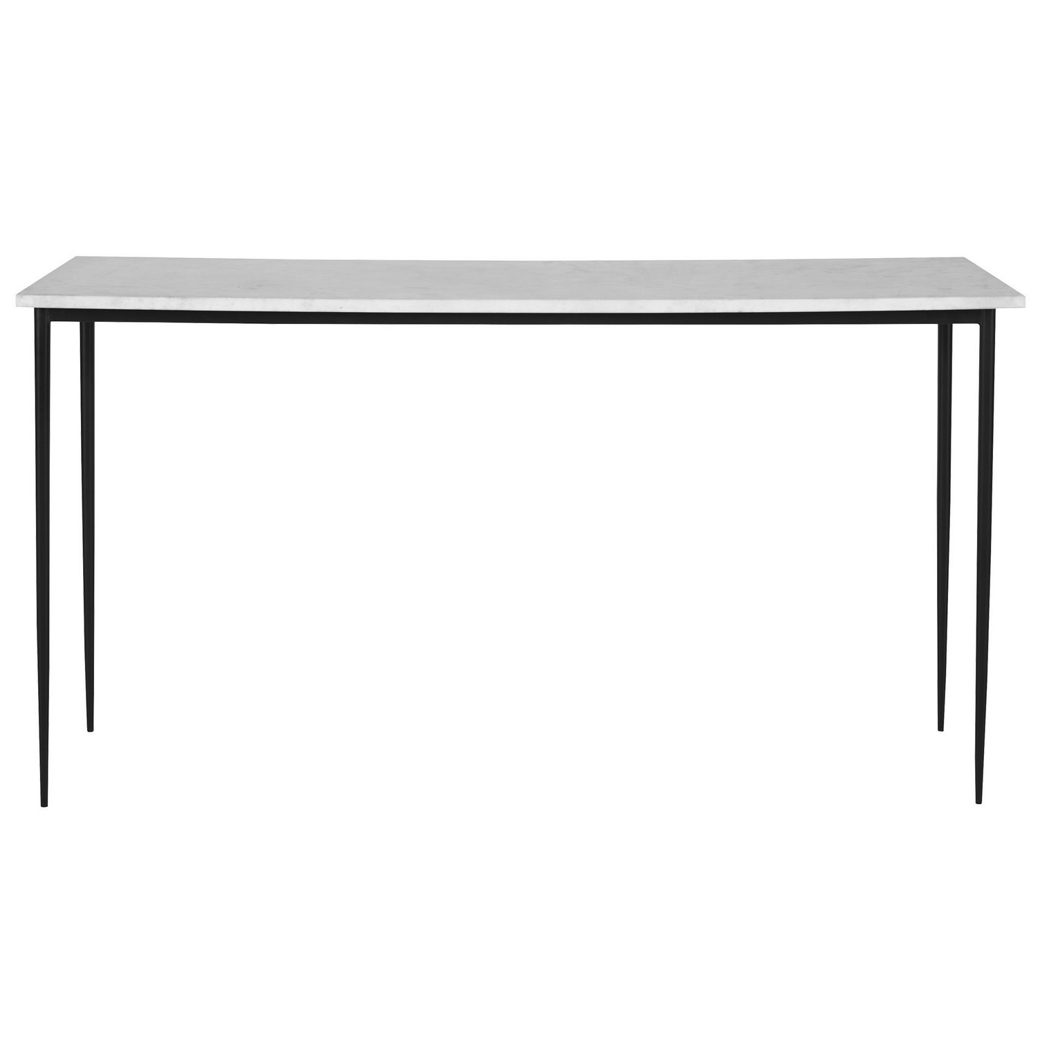 Uttermost Nightfall Console Table - White Marble