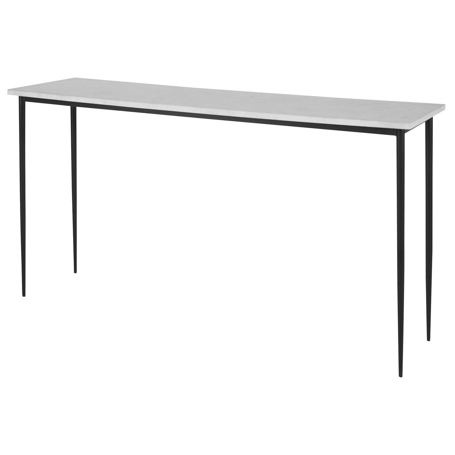 Uttermost Nightfall Console Table - White Marble