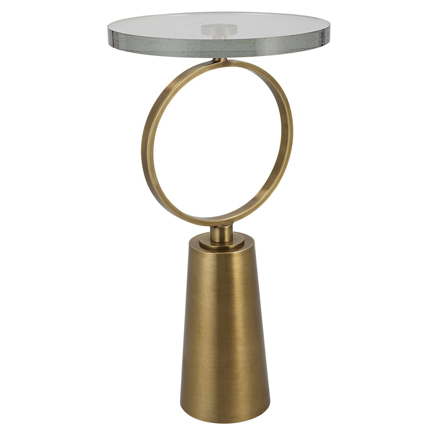 Uttermost Ringlet Accent Table - Brass
