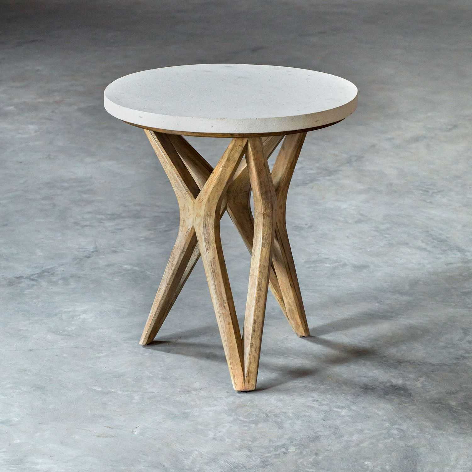 Uttermost Marnie Side Table - Limestone