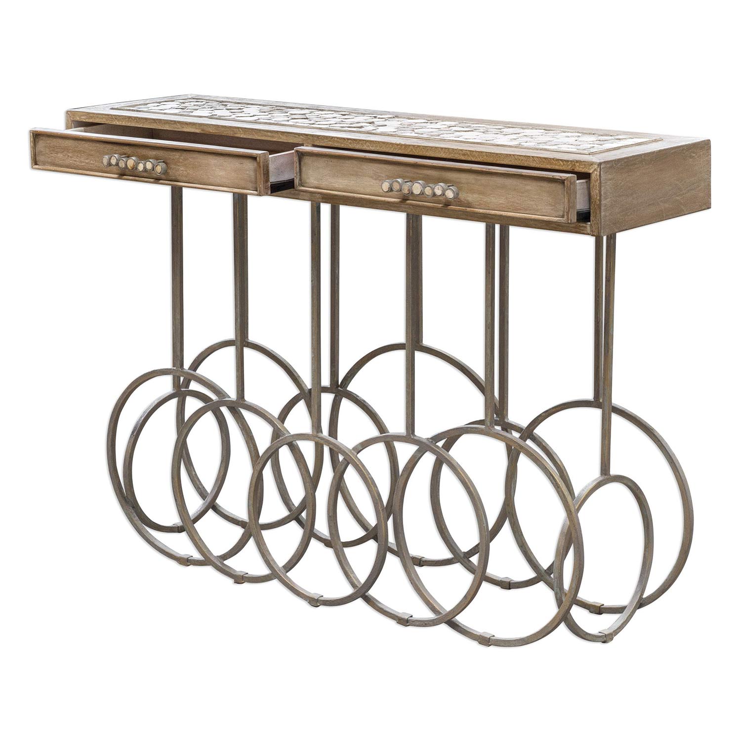 Uttermost Silana Stone Mosaic Console Table