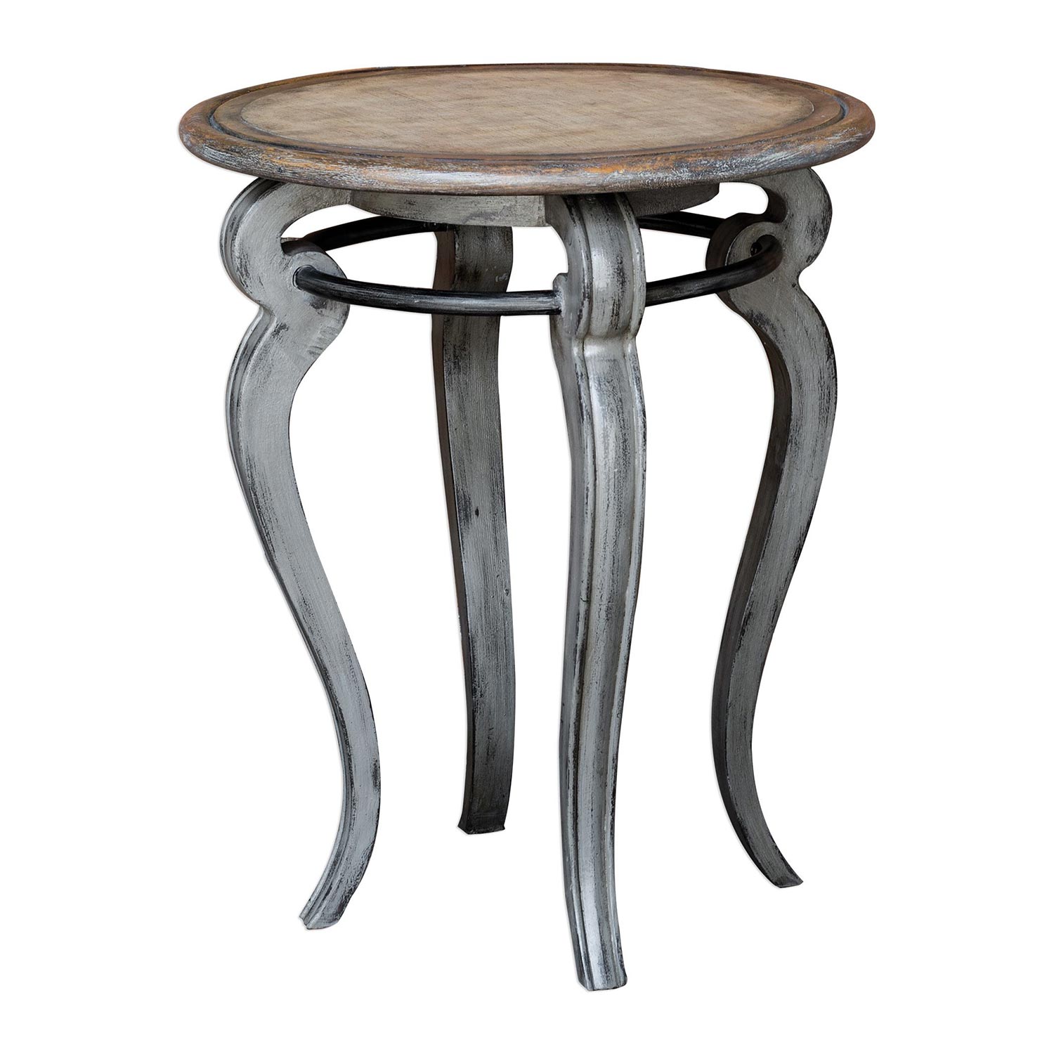 Uttermost Mariah Round Accent Table - Gray