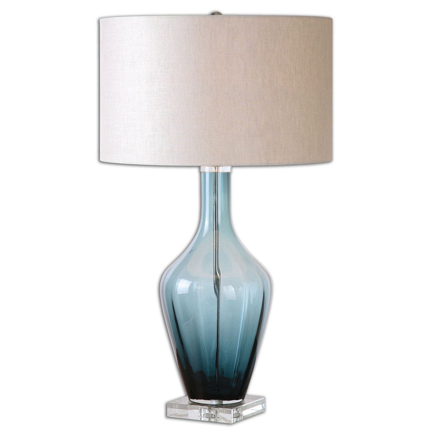 Uttermost Hagano Glass Table Lamp - Blue