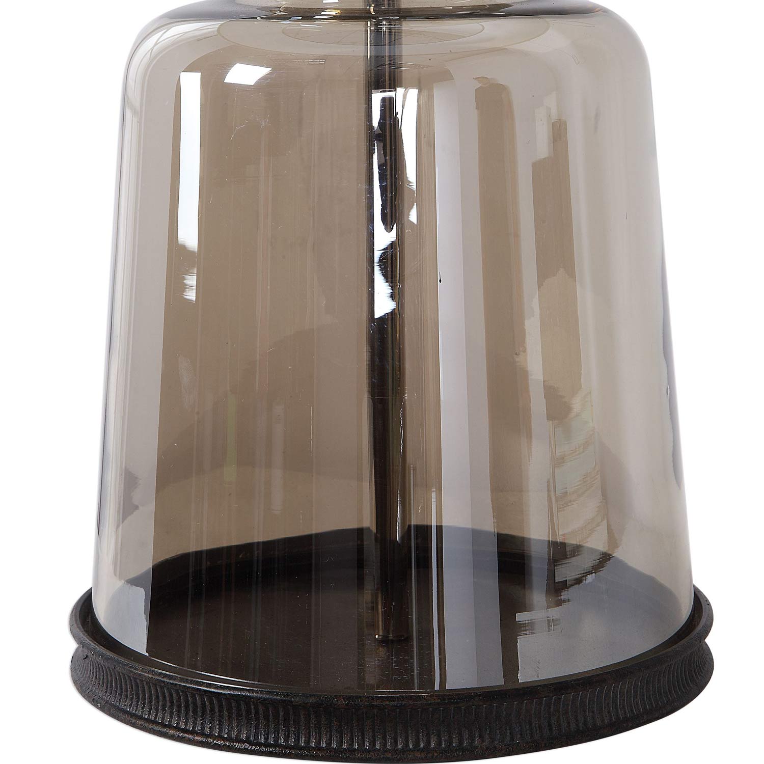 Uttermost Irving Table Lamp - Amber Glass