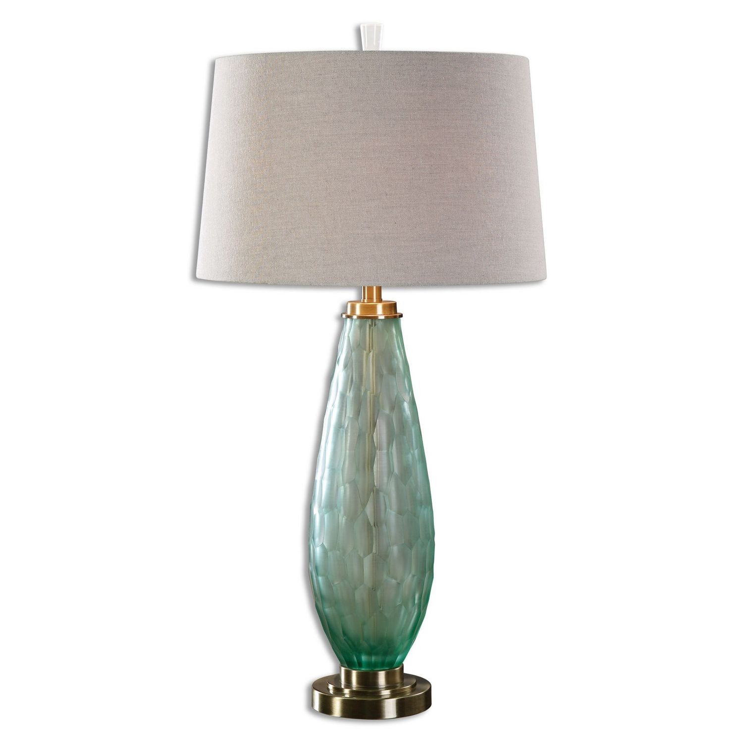 Uttermost Lenado Glass Table Lamp - Sea Green