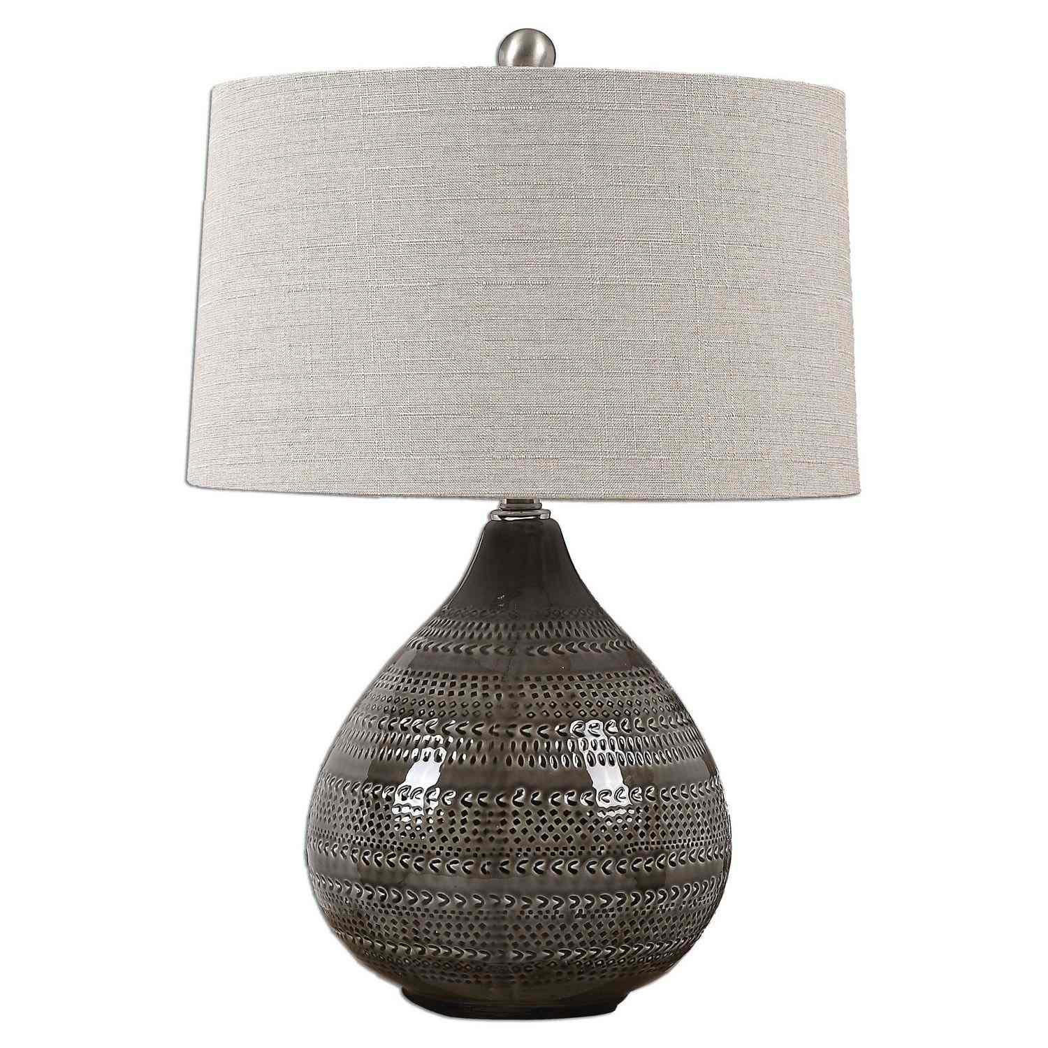 Uttermost Batova Lamp - Smoke Gray