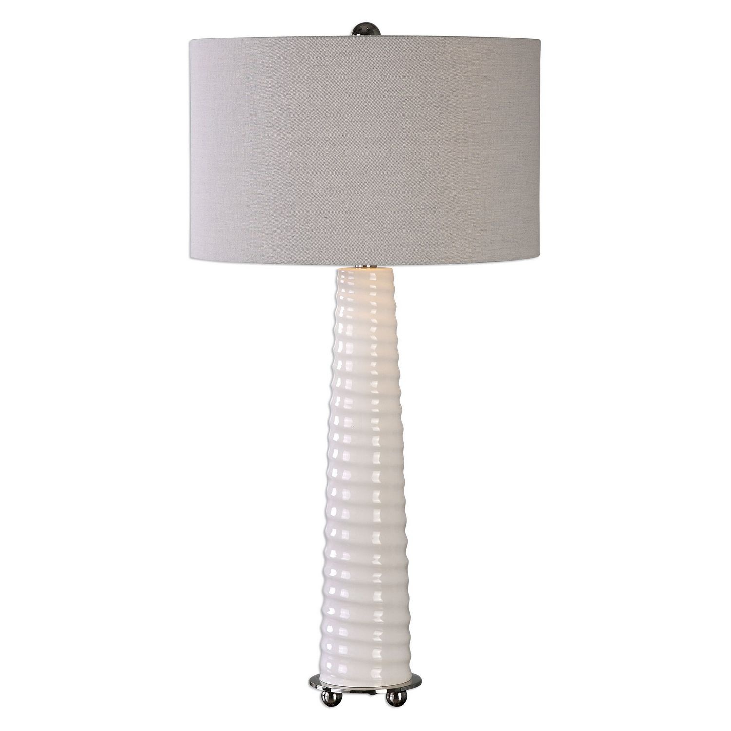 Uttermost Mavone Table Lamp - Gloss White