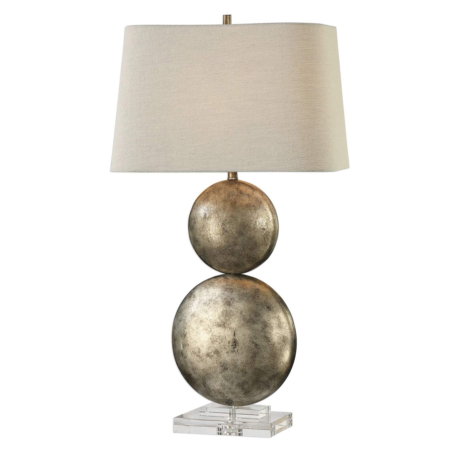 Uttermost Ordona Silver Lamp - Antiqued Metallic