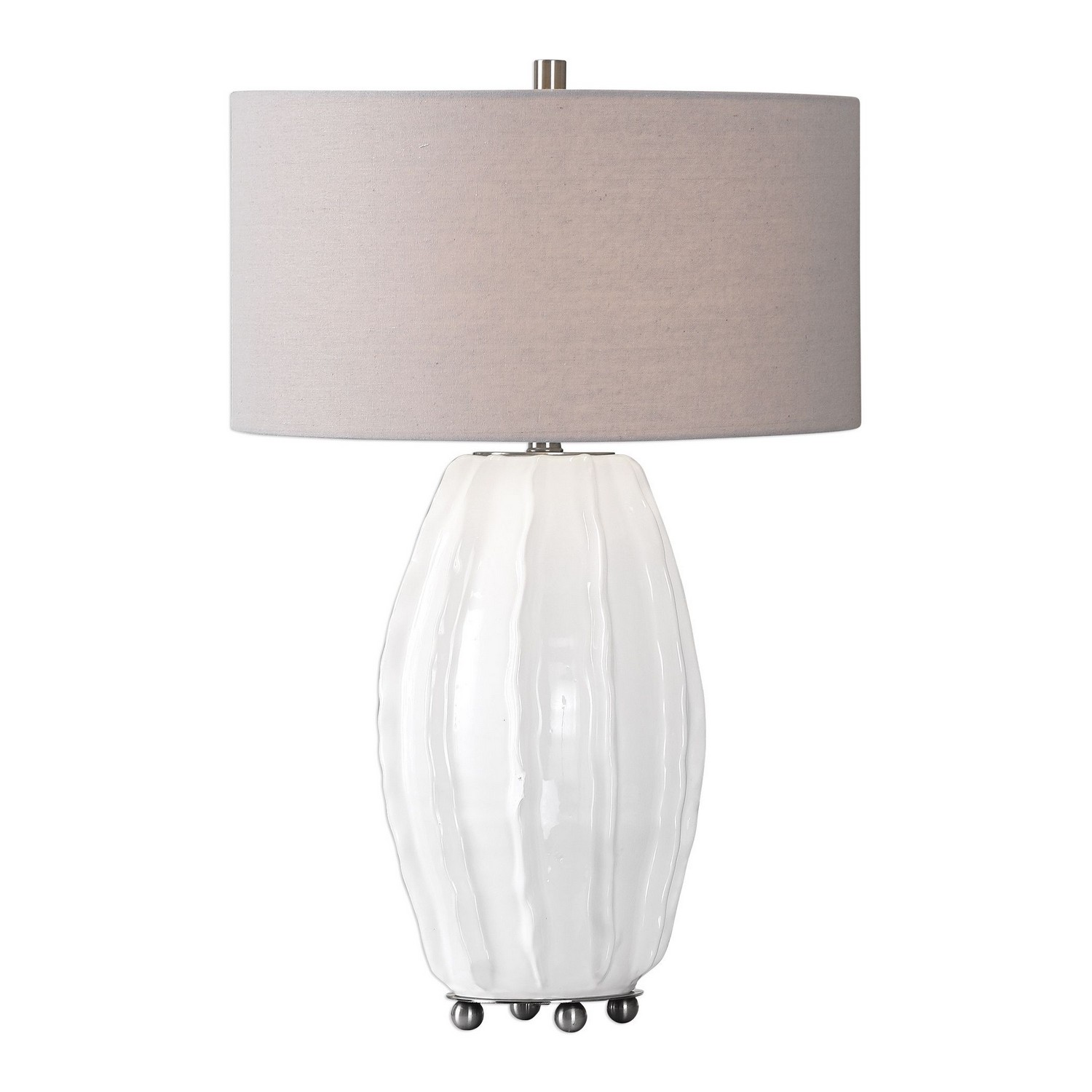 Uttermost Marazion Lamp - Gloss White
