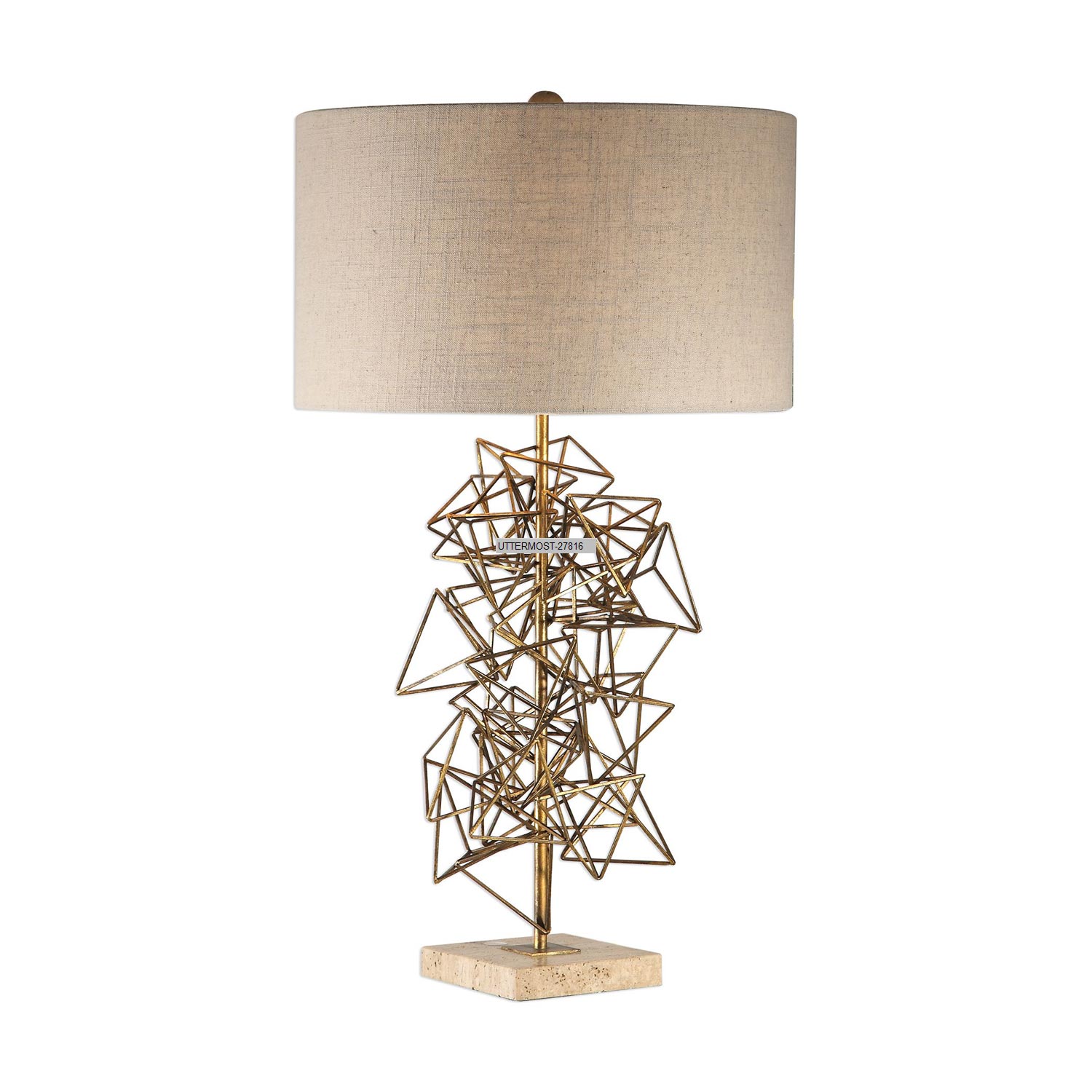 Uttermost Vasaya Table Lamp Abstract Gold UTTERMOST27816 at