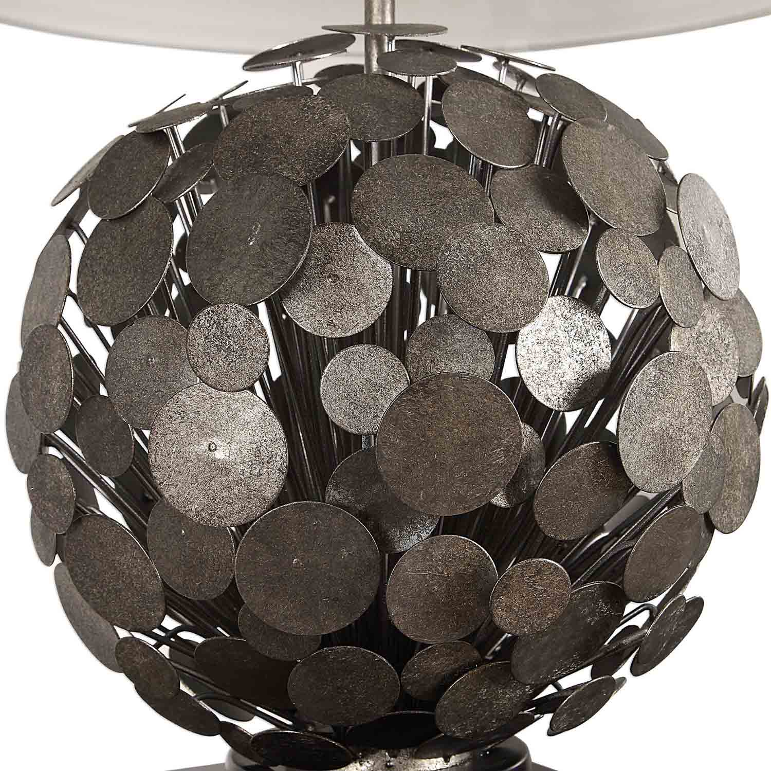 Uttermost Callisto Steel Disk Table Lamp