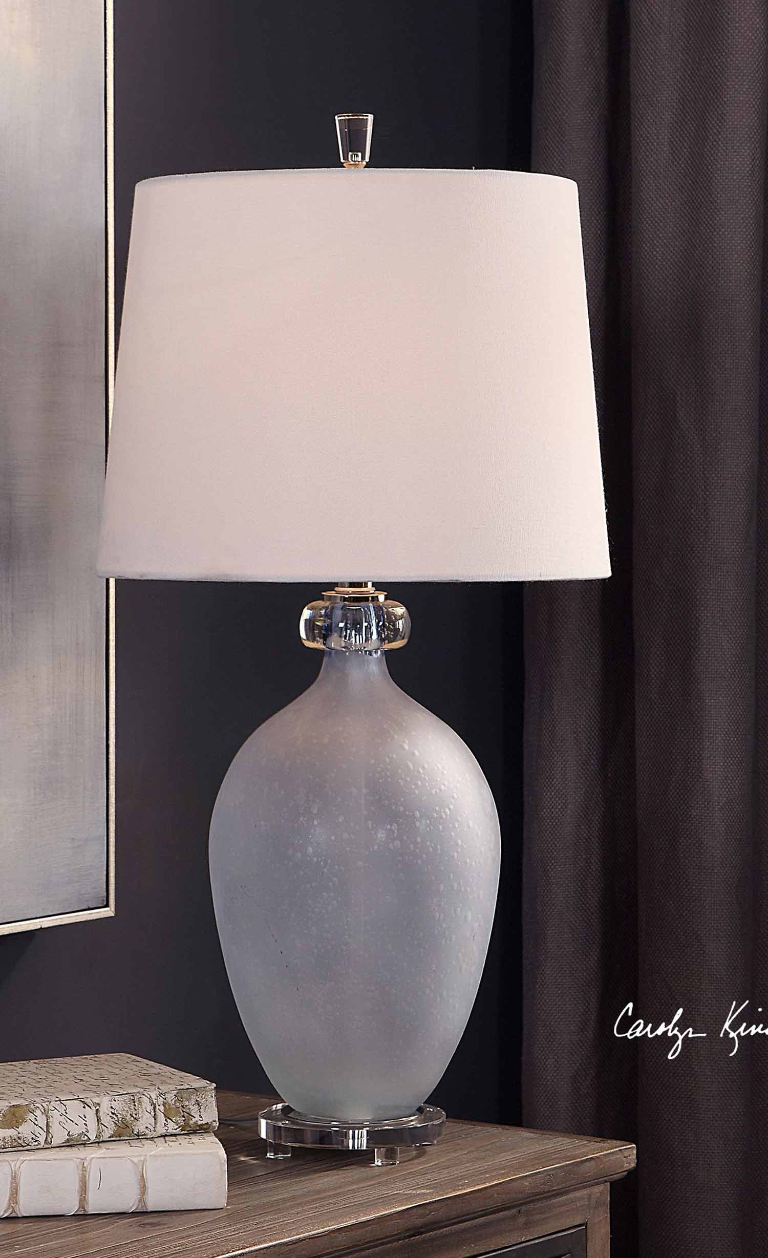 Uttermost Leah Table Lamp - Frosted Glass