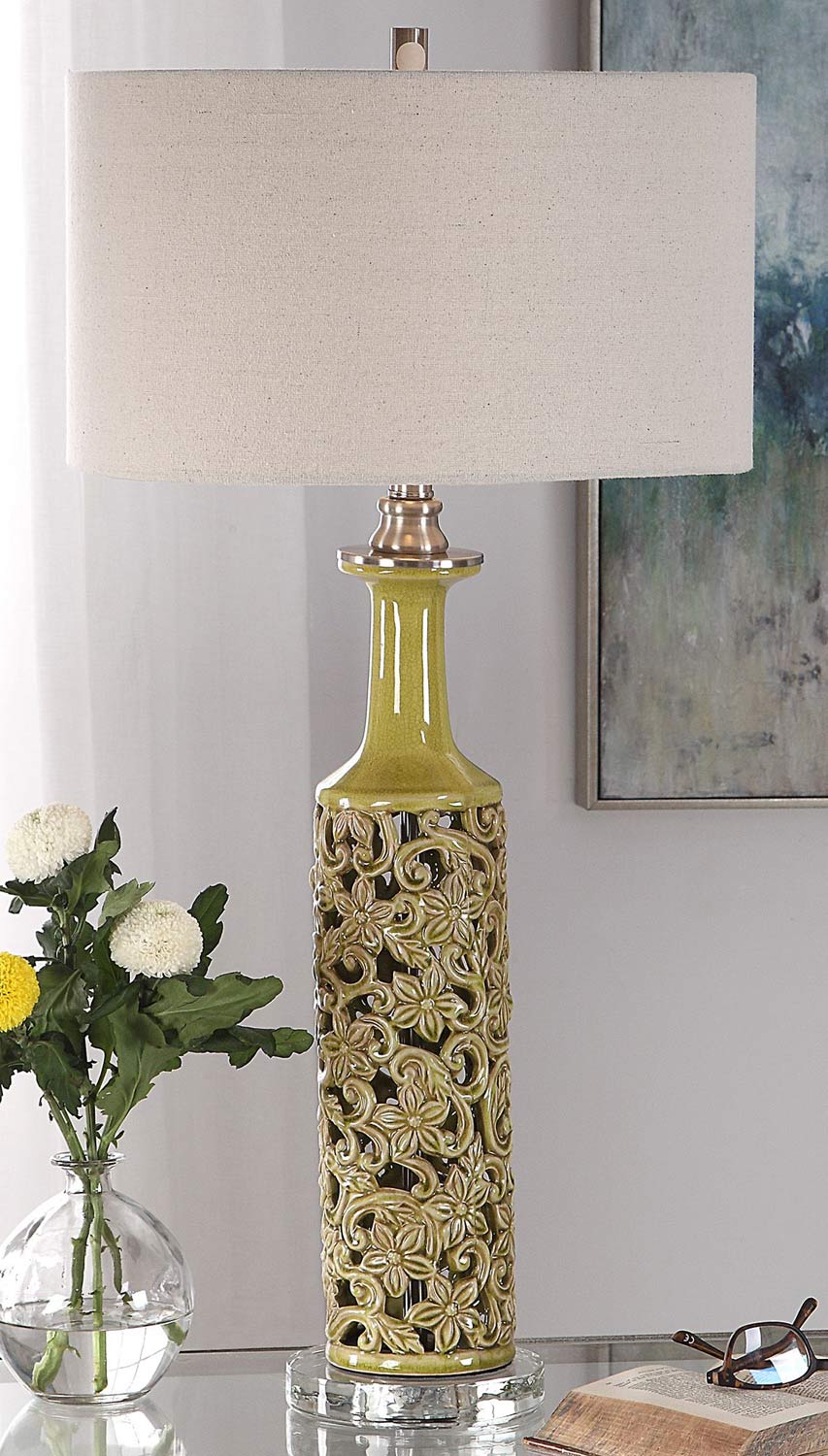 Uttermost Nellie Table Lamp - Yellow-Green