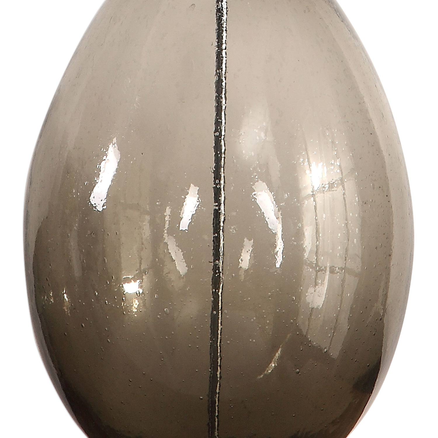 Uttermost Saimara Glass Lamp - Charcoal