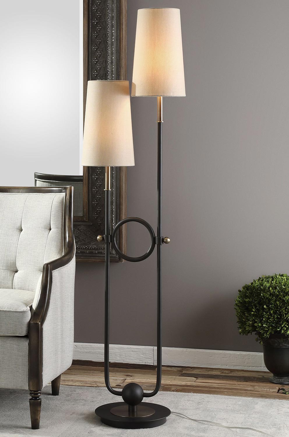 Uttermost Riano 2-Arm and 2-Light Floor Lamp