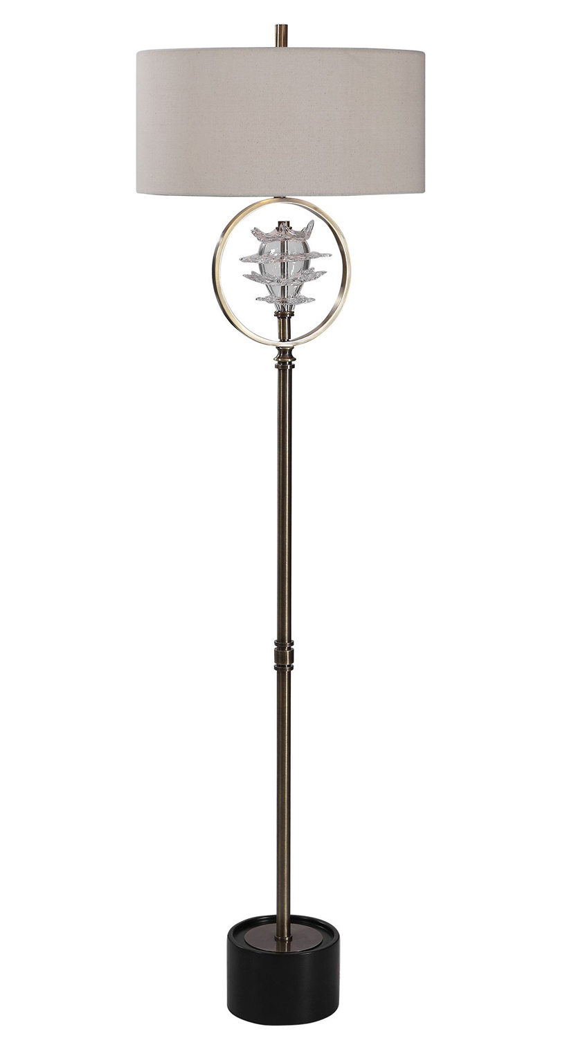 Uttermost Pitaya Floor Lamp - Antique Brass