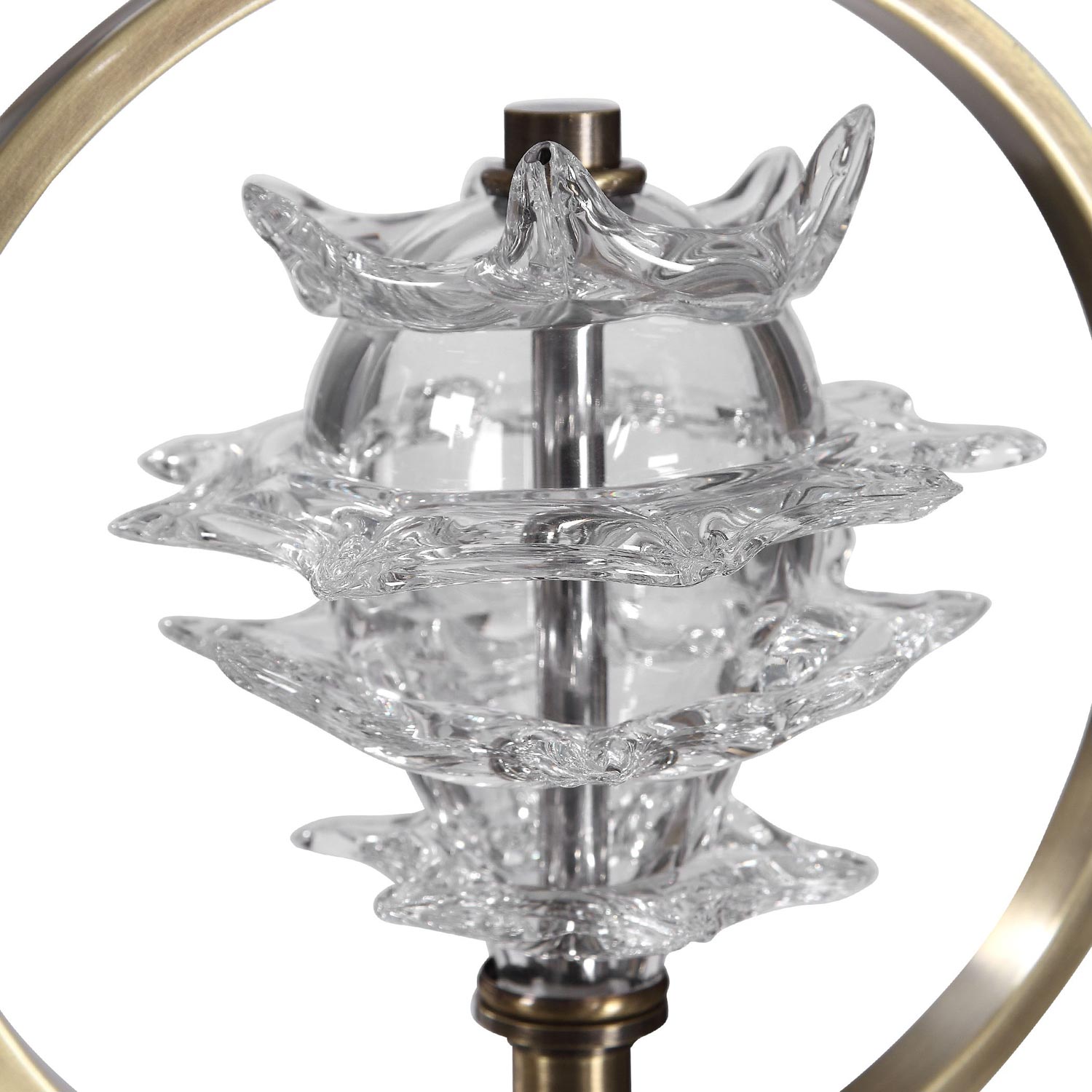 Uttermost Pitaya Floor Lamp - Antique Brass