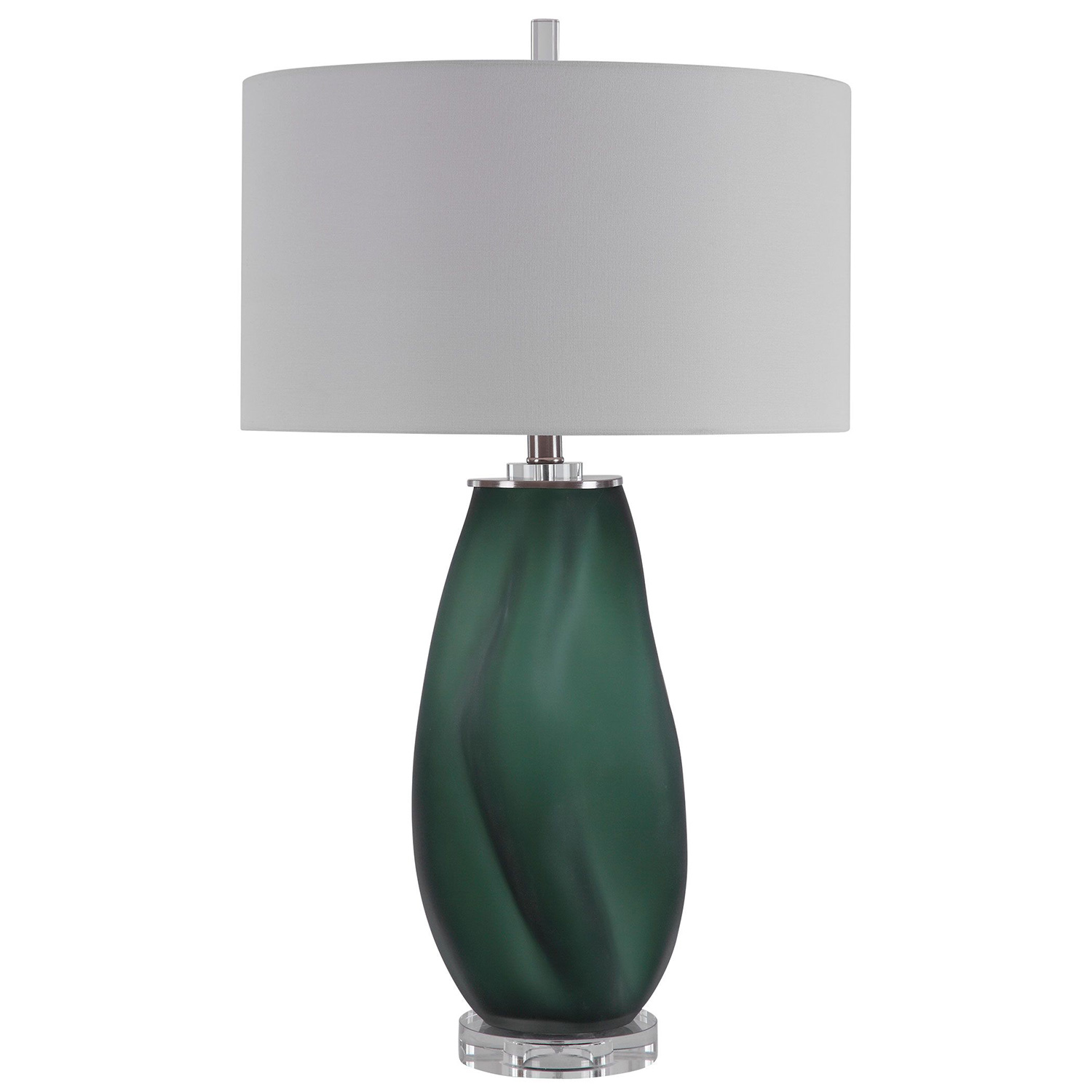 Uttermost Esmeralda Glass Table Lamp - Green
