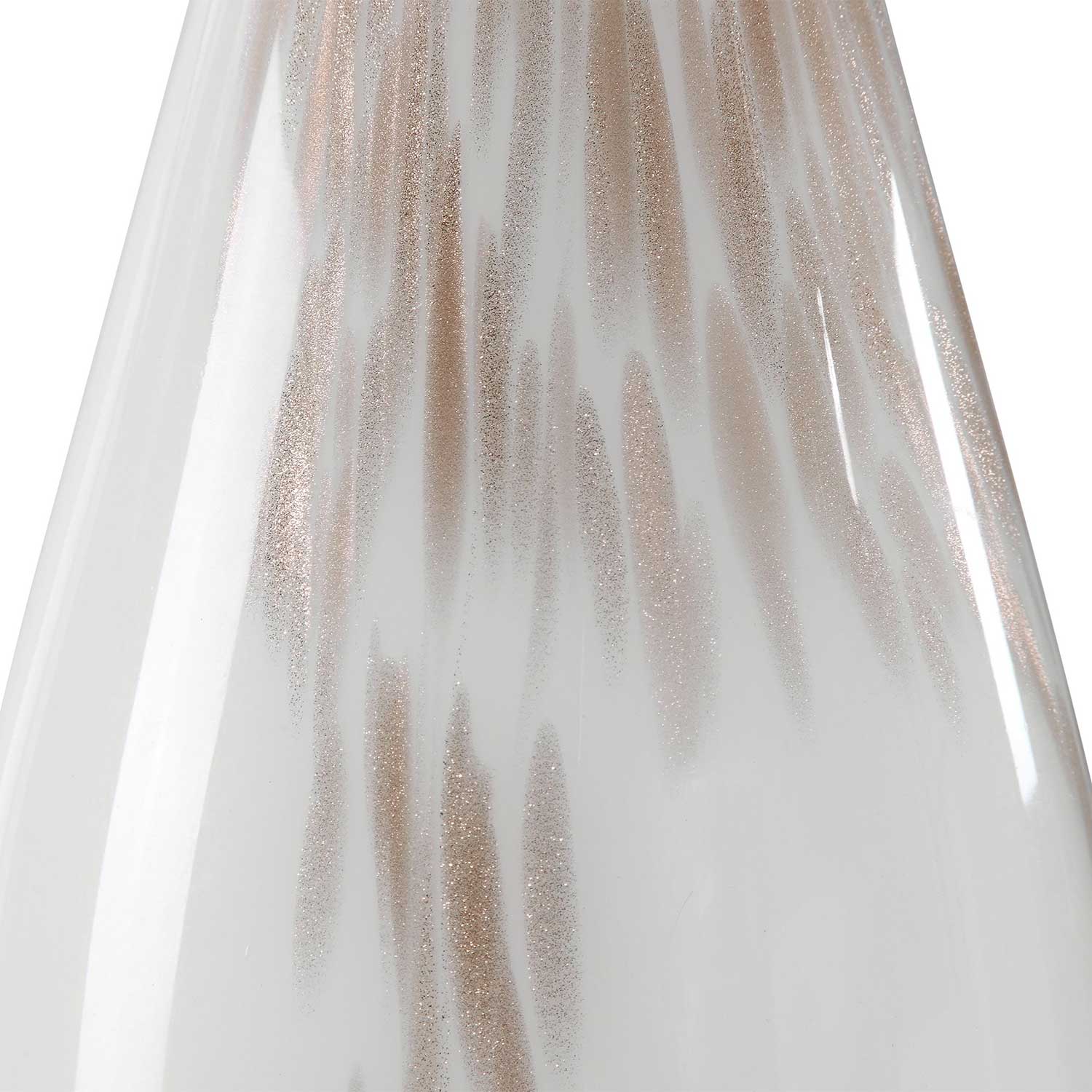 Uttermost Cardoni Glass Floor Lamp - White