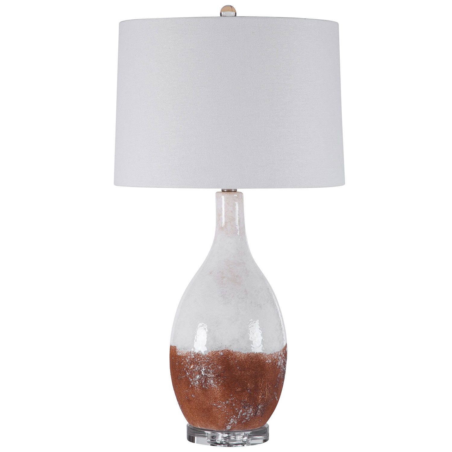 Uttermost Durango Table Lamp - Rust White