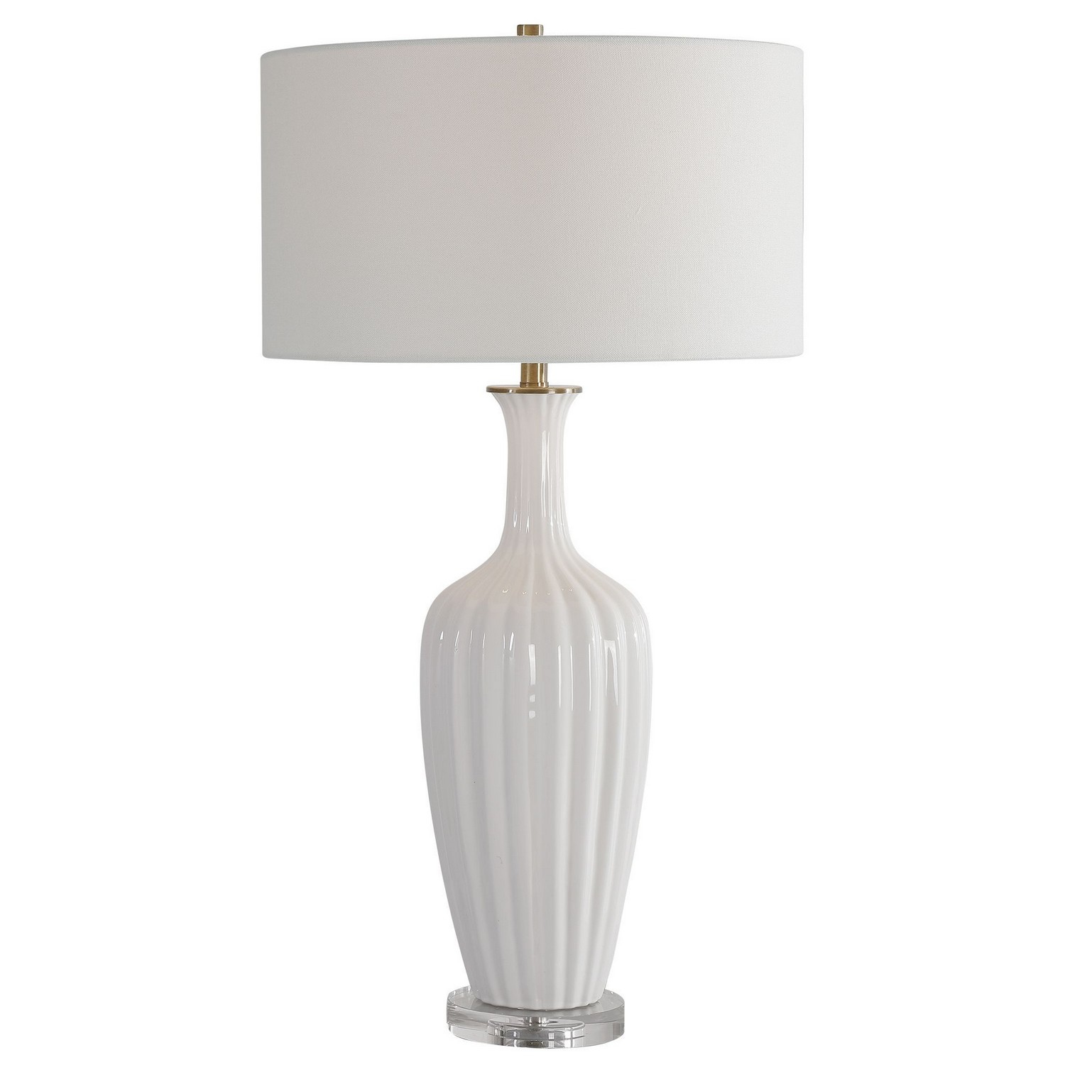 Uttermost Strauss Table Lamp - White Ceramic