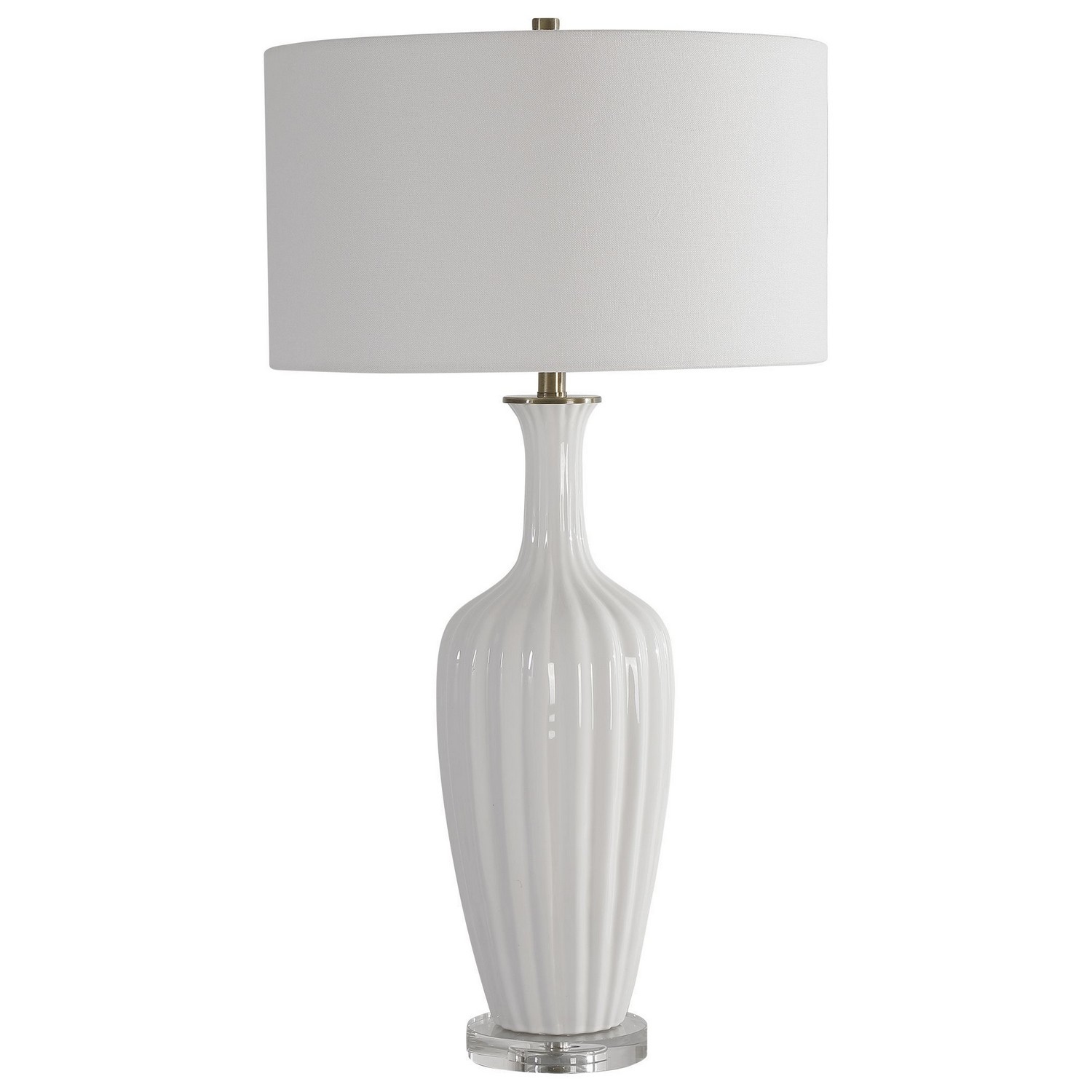 Uttermost Strauss Table Lamp - White Ceramic