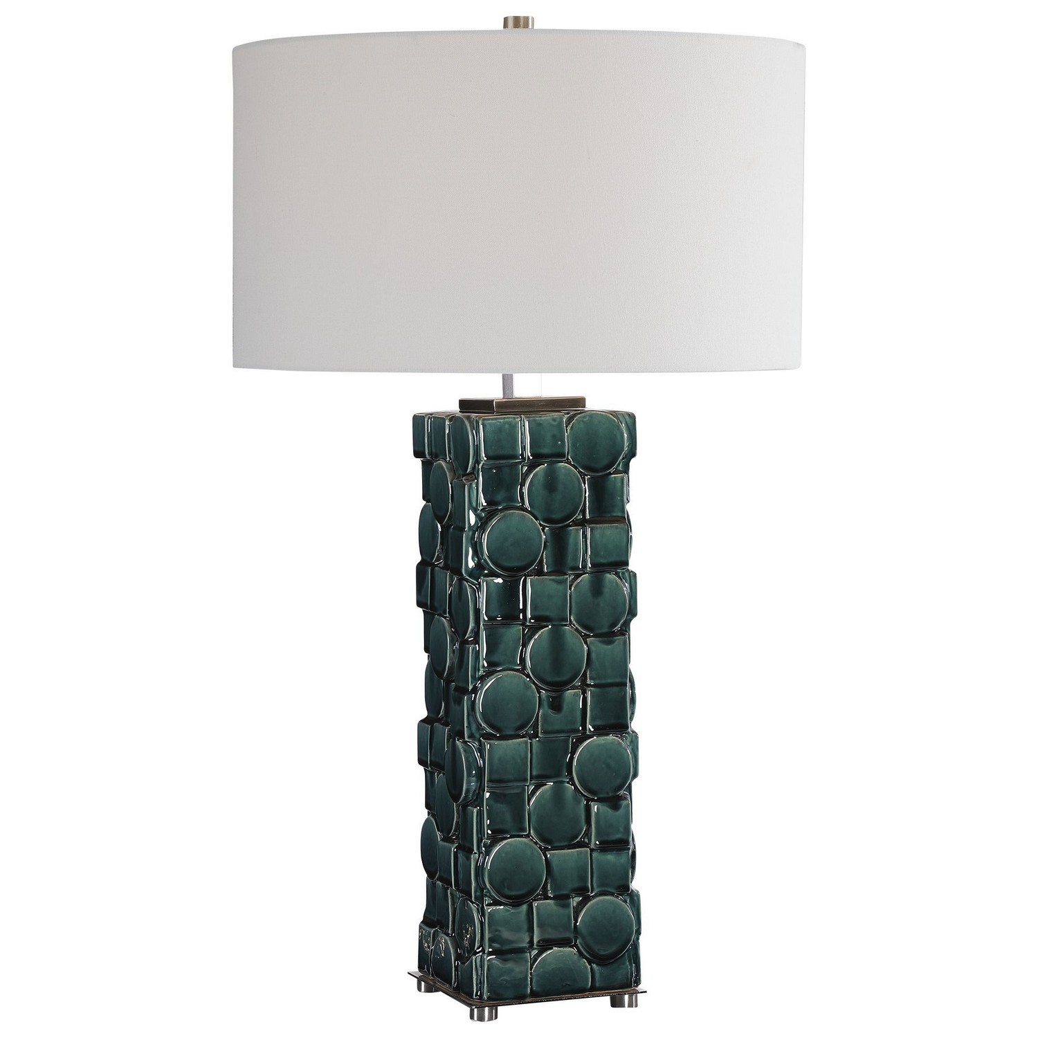 Uttermost Geometry Table Lamp - Green