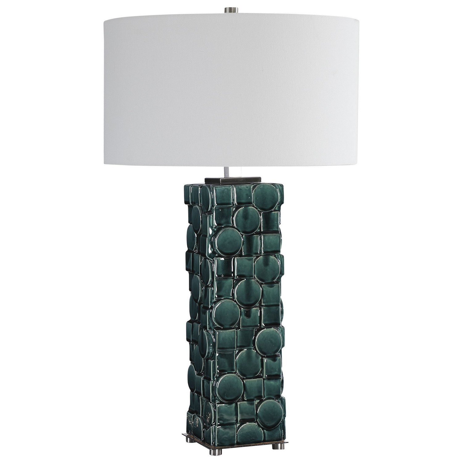 Uttermost Geometry Table Lamp - Green