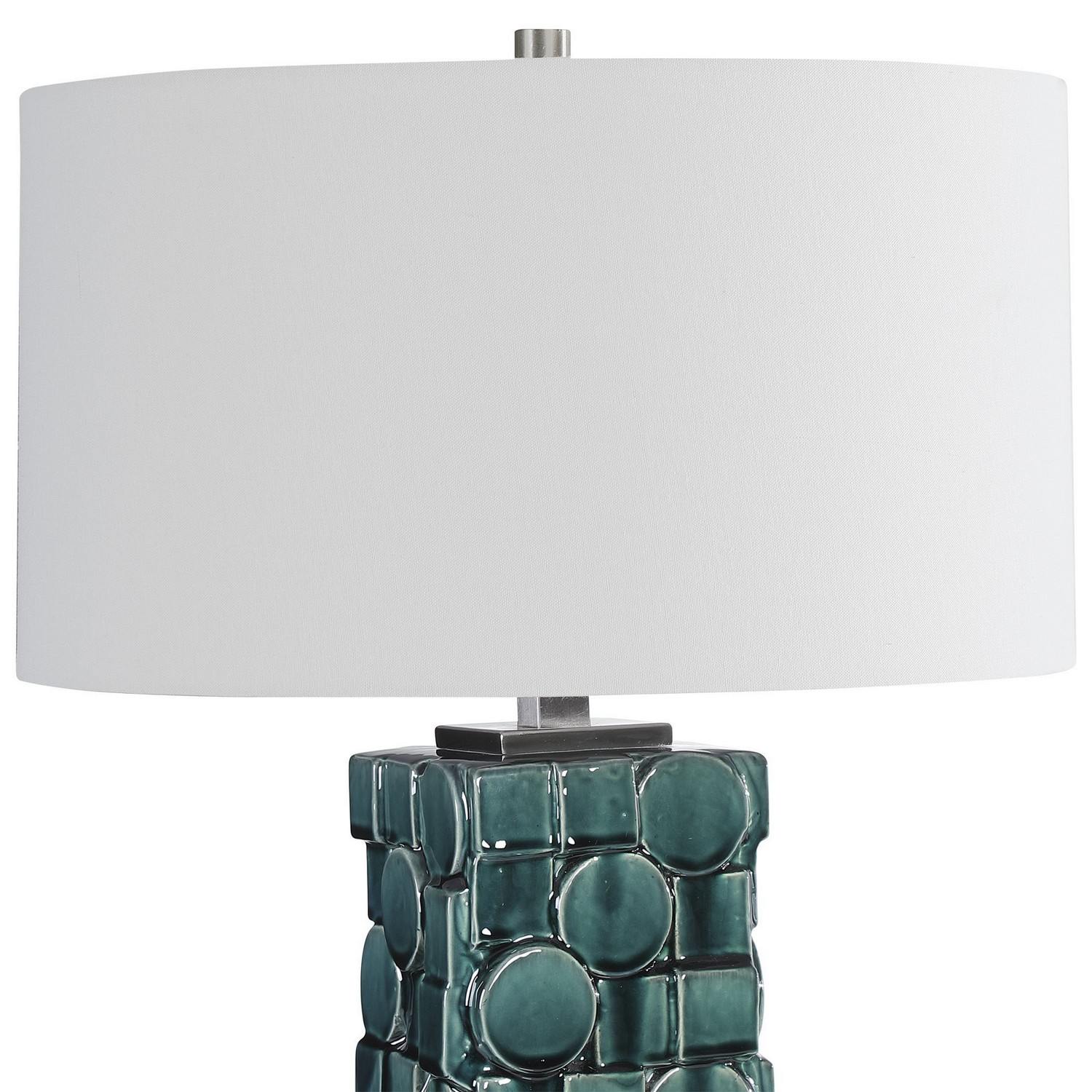 Uttermost Geometry Table Lamp - Green