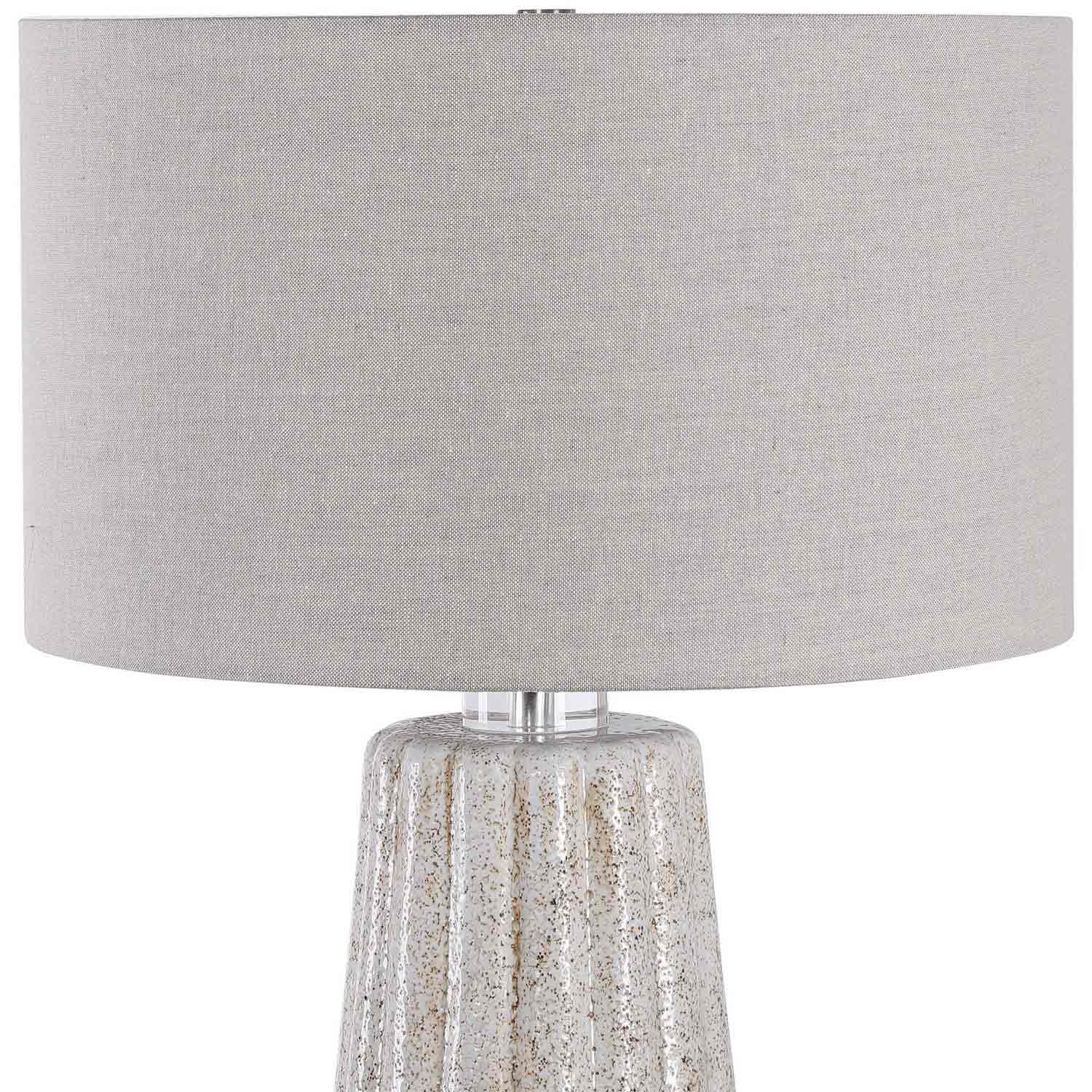 Uttermost Pikes Table Lamp - Stone/Ivory