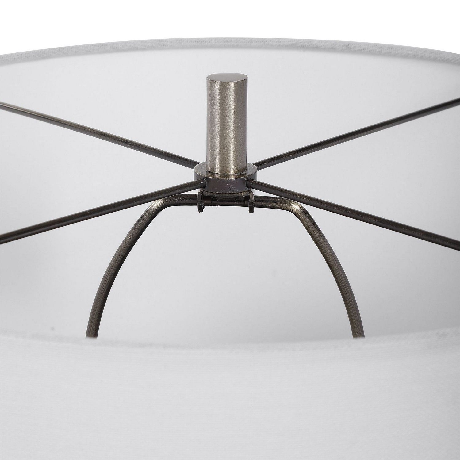 Uttermost Dakota Crackle Table Lamp - White