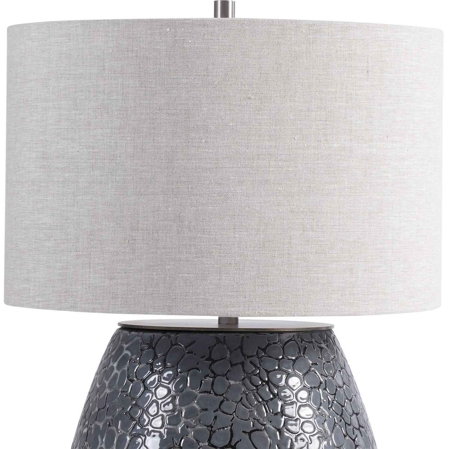 Uttermost Pebbles Table Lamp - Metallic Gray