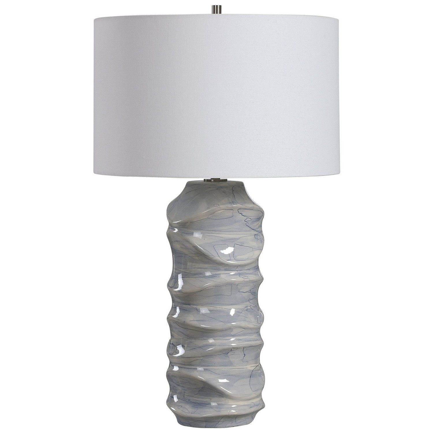 Uttermost Waves Table Lamp - Blue/White