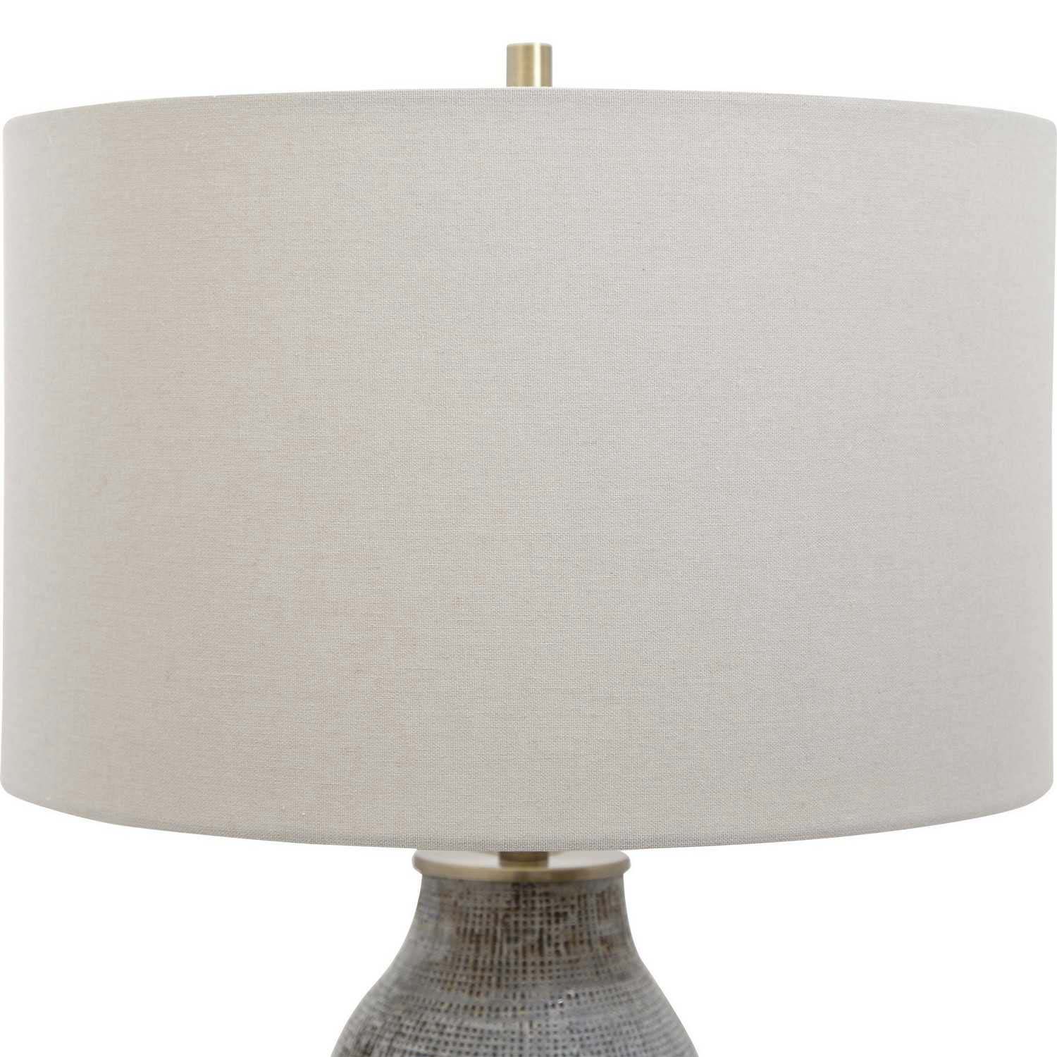 Uttermost Monacan Table Lamp - Gray Textured