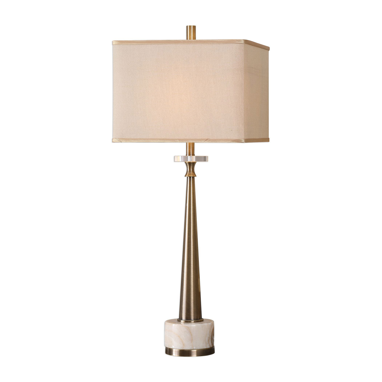 Uttermost Verner Table Lamp - Tapered Brass