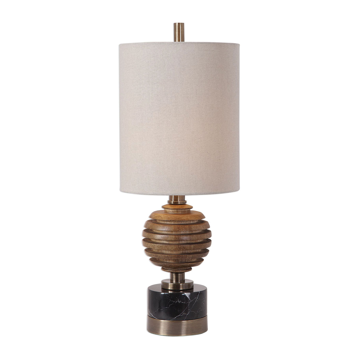 Uttermost Anatola Wood Sphere Buffet Lamp