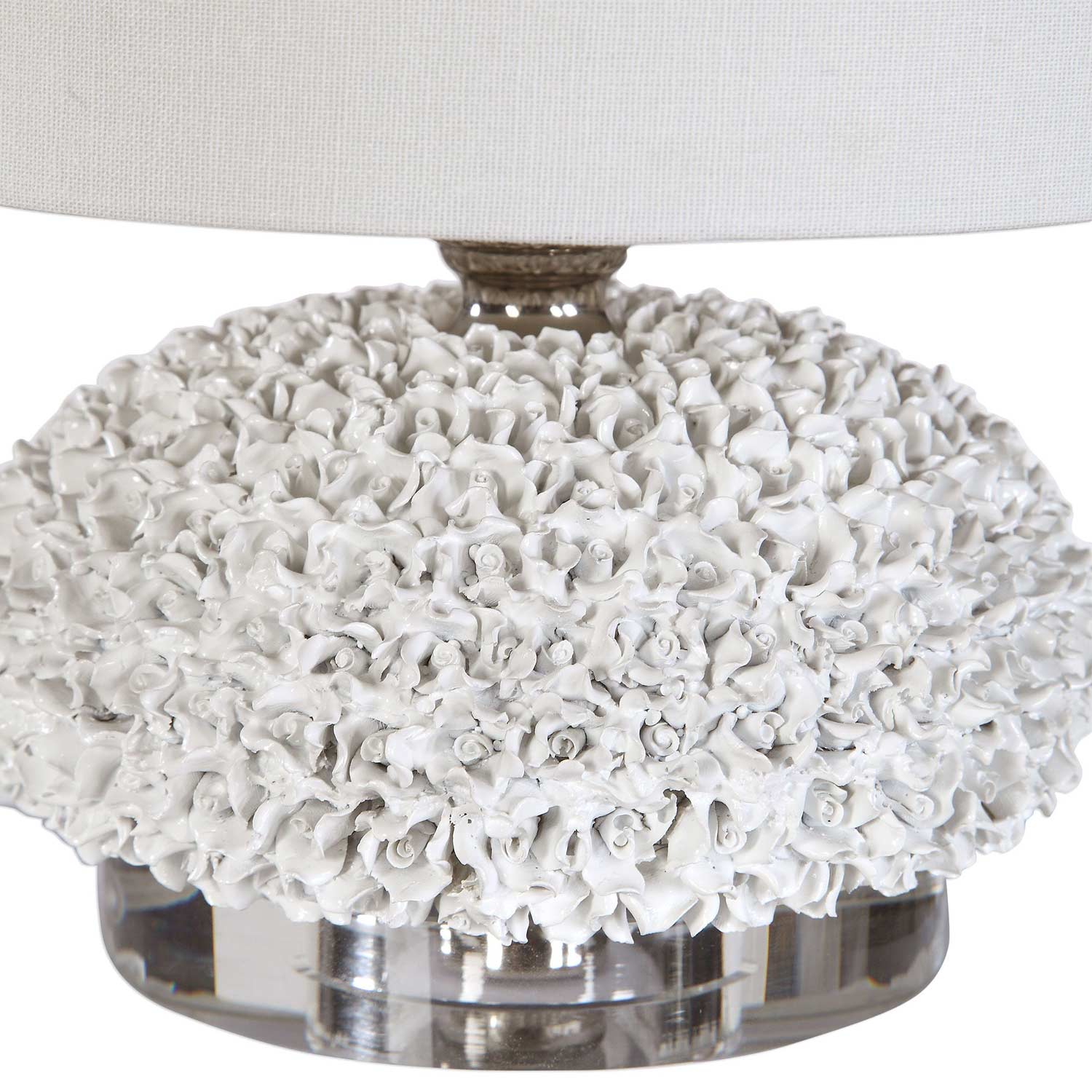 Uttermost Dellen Buffet Lamp - White Floral
