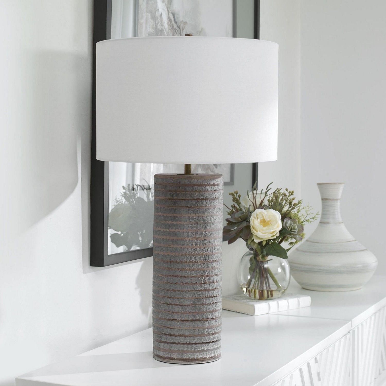 Uttermost Monolith Table Lamp - Gray