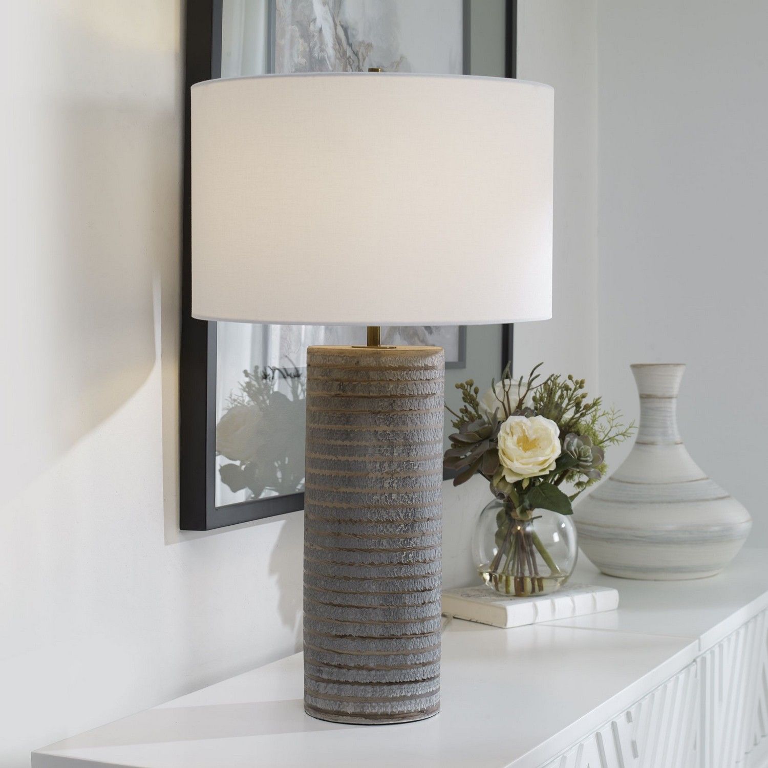 Uttermost Monolith Table Lamp - Gray