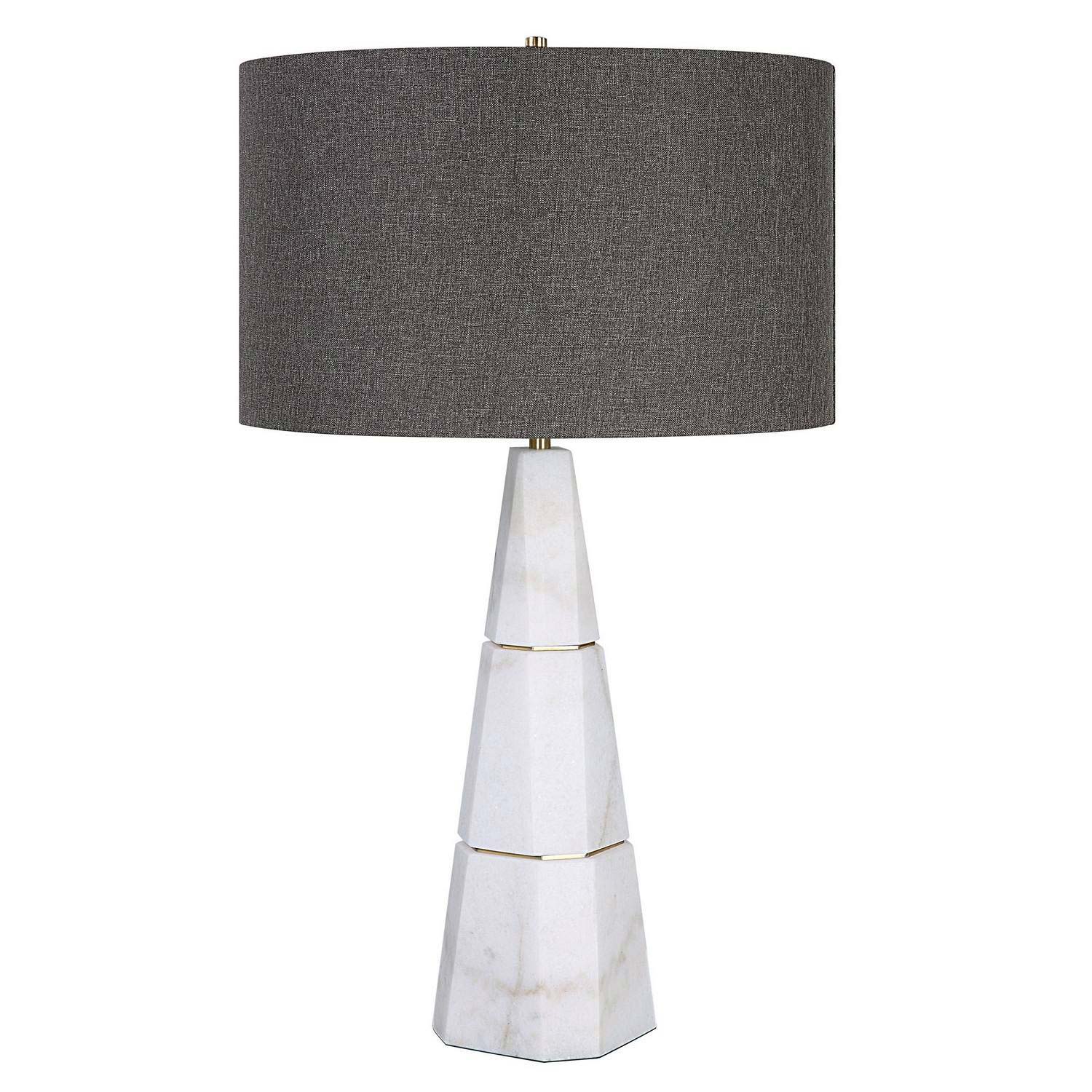 Uttermost Citadel Table Lamp - White Marble