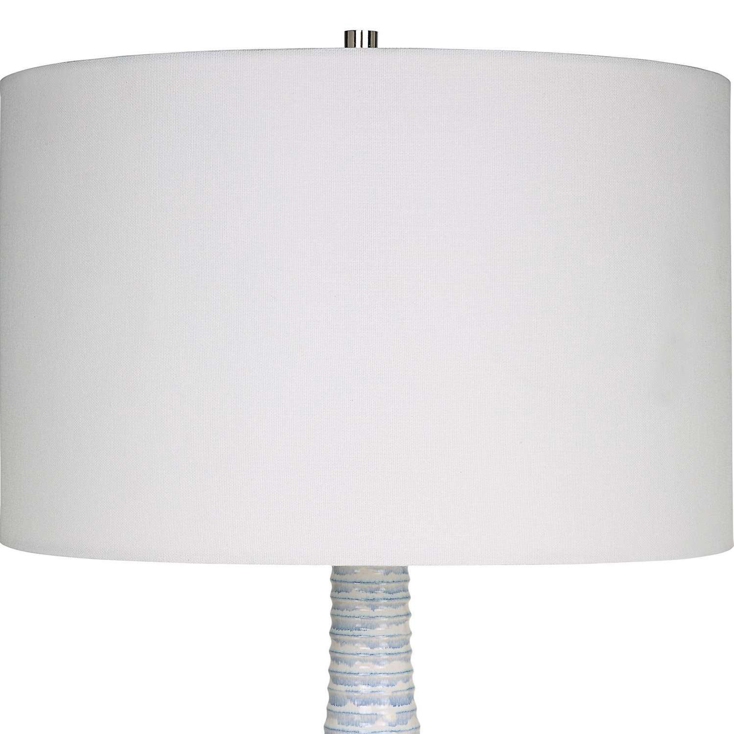 Uttermost Clariot Ribbed Table Lamp - Blue