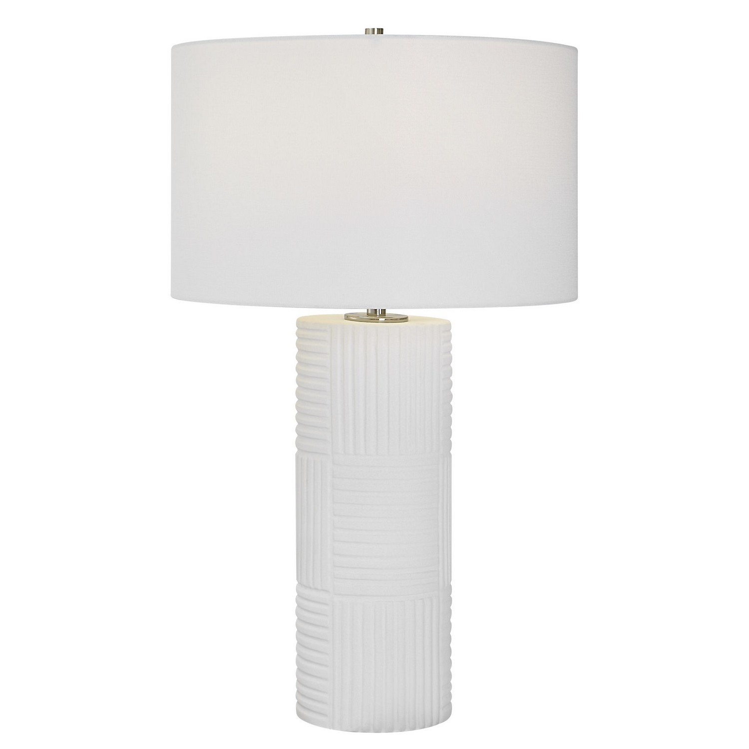 Uttermost Patchwork Table Lamp - White