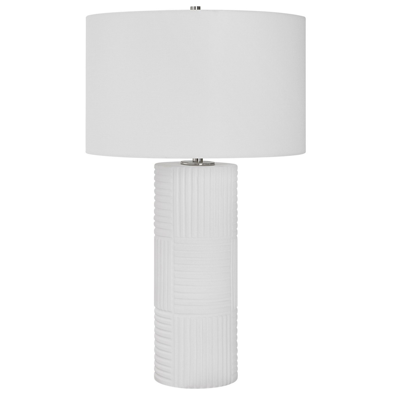 Uttermost Patchwork Table Lamp - White