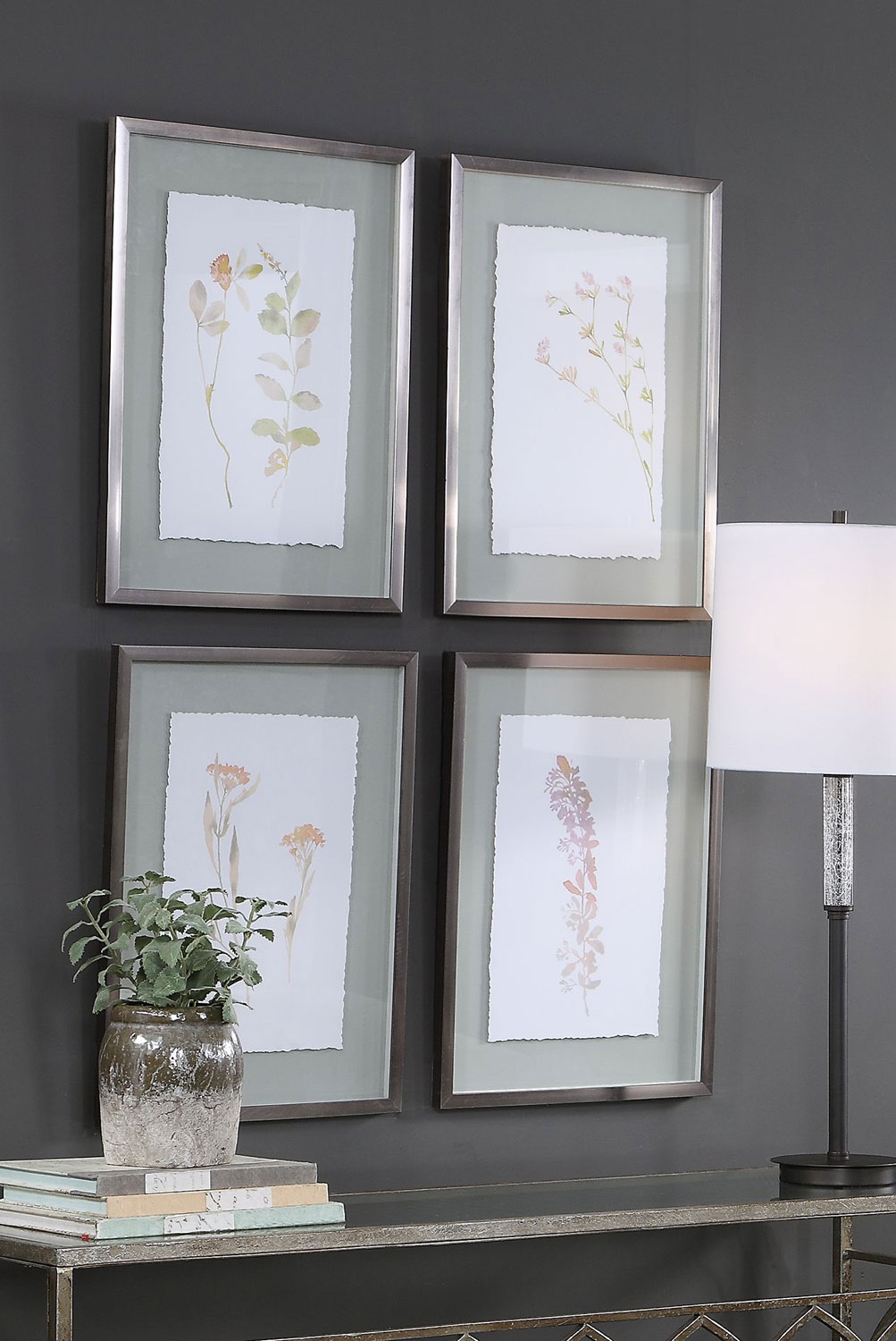 Uttermost Flourish Framed Botanical Prints - Set of 4