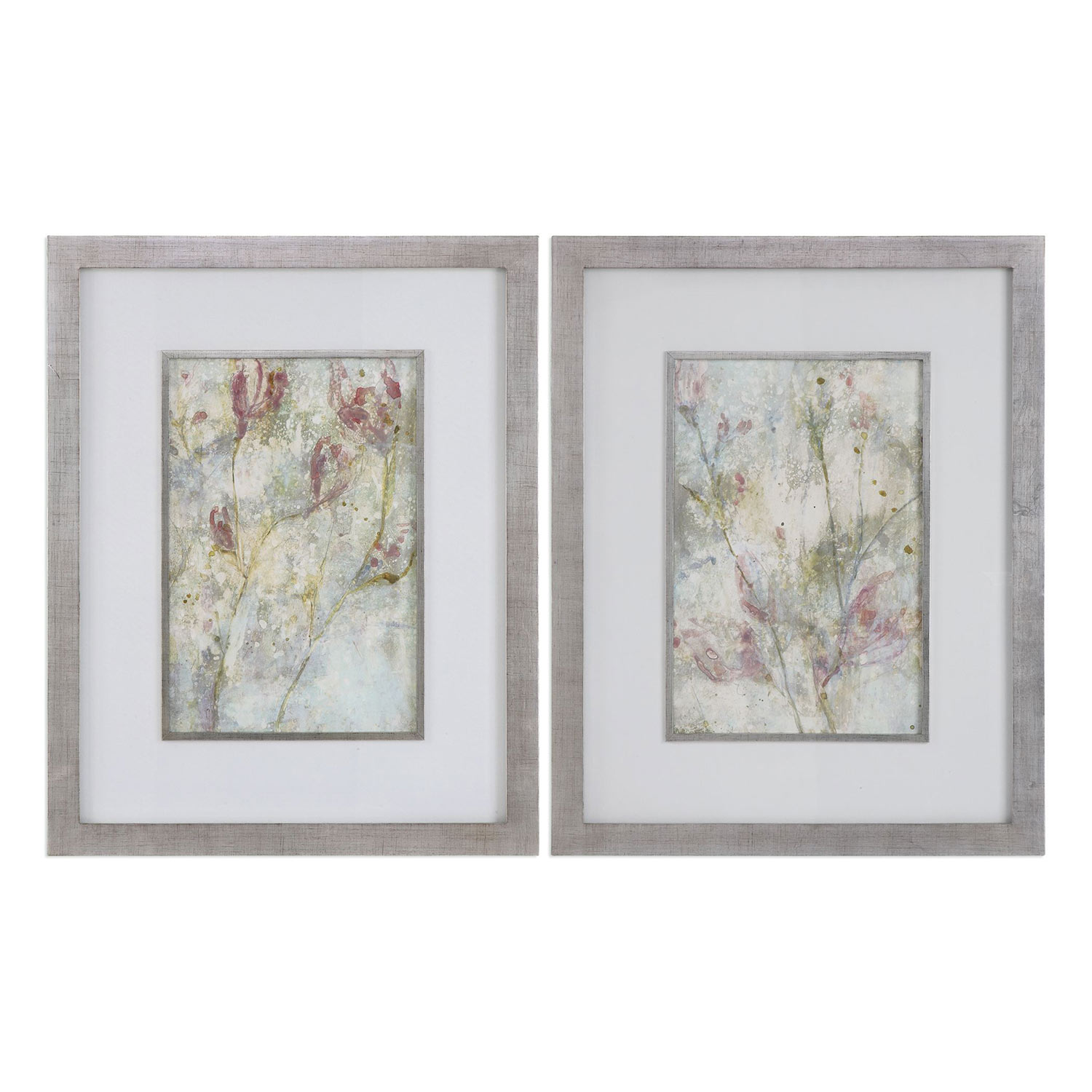 Uttermost Flower Dreams Pastel Prints - Set of 2