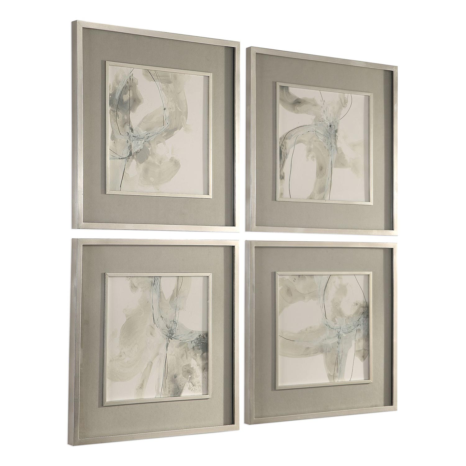 Uttermost Divination Abstract Art - Set of 4