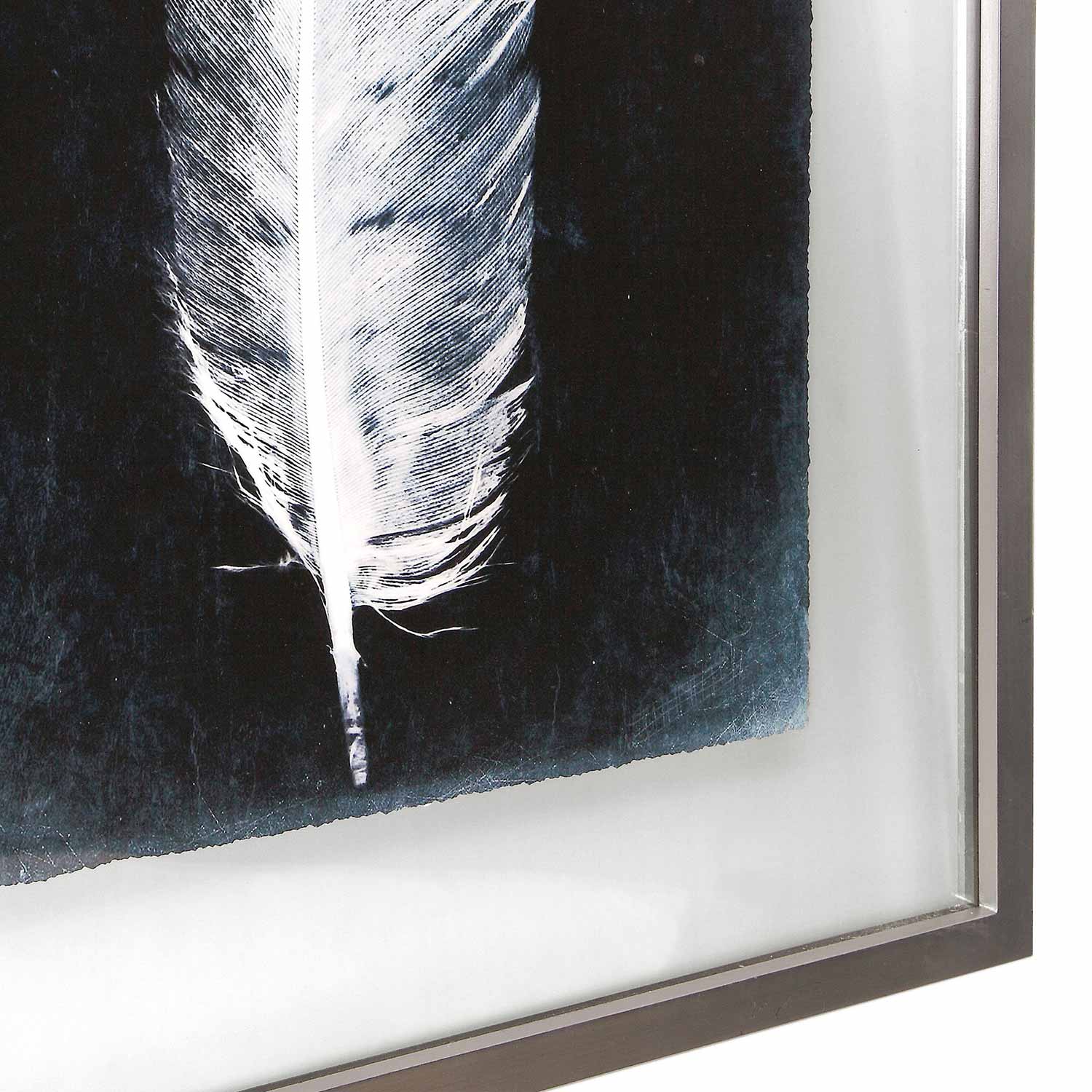 Uttermost Inverted Feathers Prints - Set of 3
