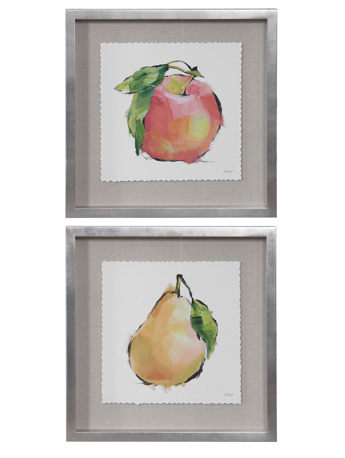 Uttermost Designer Fruits Framed Prints - Set of 2